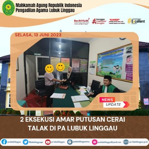 2 EKSEKUSI AMAR PUTUSAN CERAI TALAK DI PA LUBUK LINGGAU 2