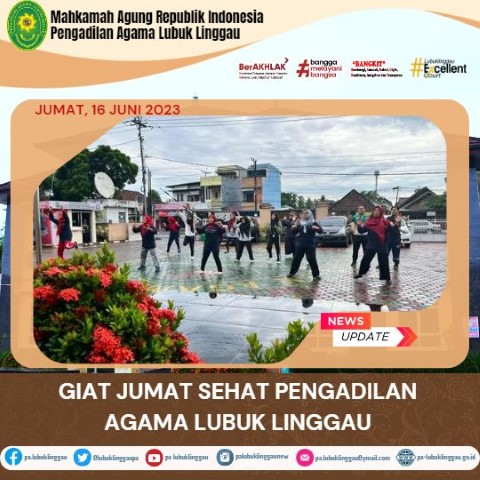 GIAT JUMAT SEHAT PENGADILAN AGAMA LUBUK LINGGAU 1