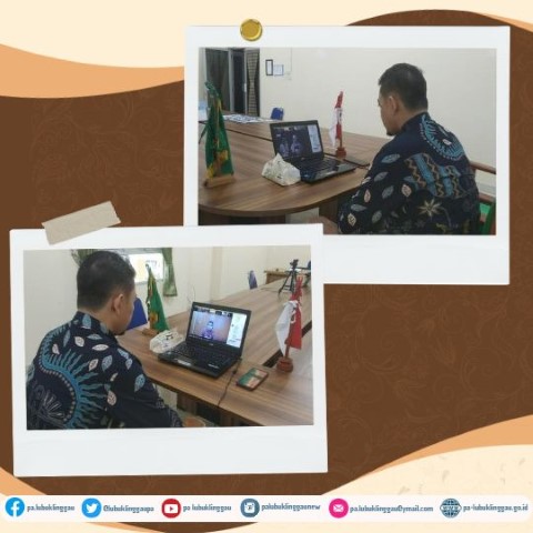 HAKIM PA LUBUK LINGGAU MENGIKUTI PEMBUKAAN DAN SOSIALISASI FIT PROPER TEST CAL