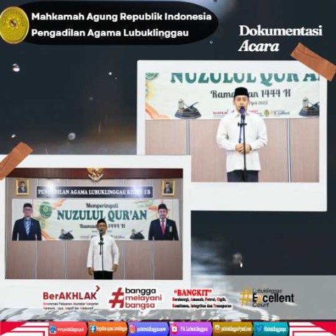 KELUARGA BESAR PENGADILAN AGAMA LUBUK LINGGAU ADAKAN NUZULUL QURAN DAN BUKA PUASA BERSAMA 2