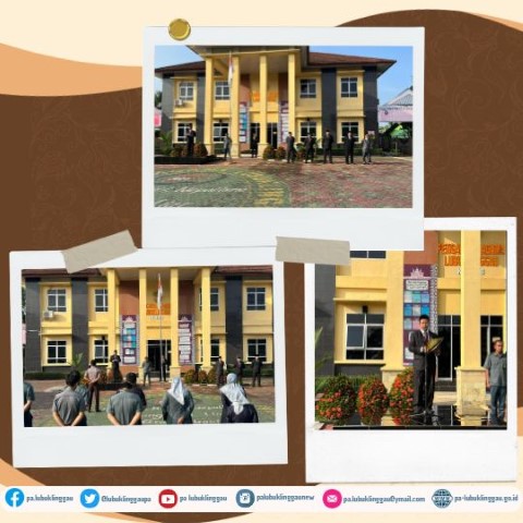 PELAKSANAAN UPACARA PERINGATAN HARI LAHIR PANCASILA PENGADILAN AGAMA LUBUK LINGGAU 2
