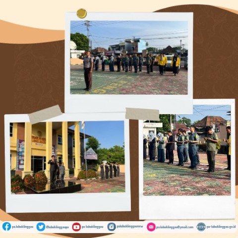 PELAKSANAAN UPACARA PERINGATAN HARI LAHIR PANCASILA PENGADILAN AGAMA LUBUK LINGGAU 3