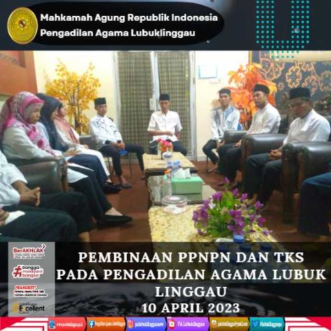 Pembinaan PPNPN dan TKS pada Pengadilan Agama Lubuk Linggau 1