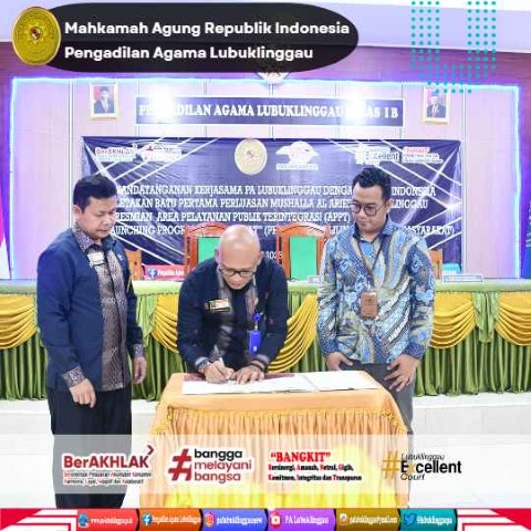 Penandatanganan MoU PA Lubuklinggau dengan PT Pos Lubuklinggau 2