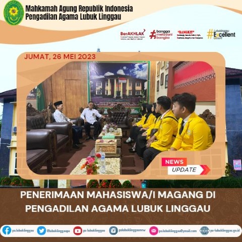 Penerimaan Mahasiswai Magang di Pengadilan Agama Lubuk Linggau 1