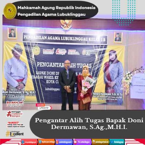 Pengantar Alih Tugas Bapak Doni Dermawan S.Ag.M.H.I 1