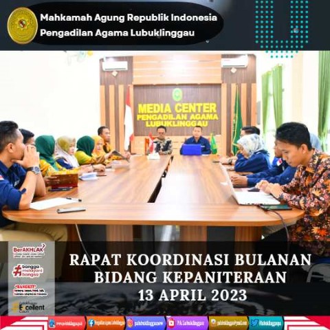 RAPAT KOORDINASI BULANAN BIDANG KEPANITERAAN 1