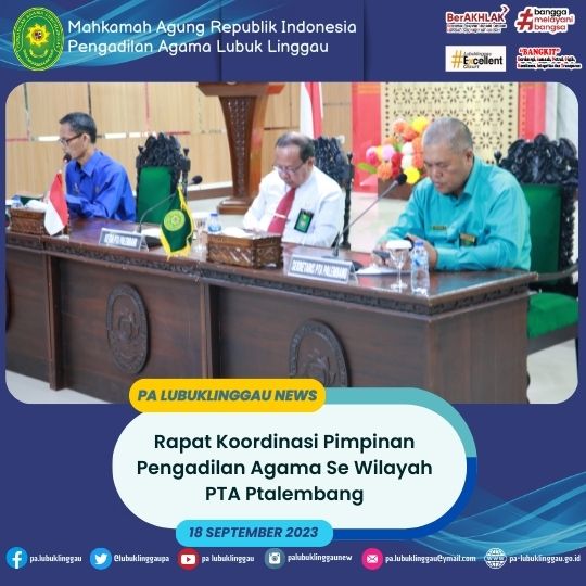 Rapat Koordinasi Pimpinan Pengadilan Agama Se Wilayah PTA Ptalembang (1).jpg