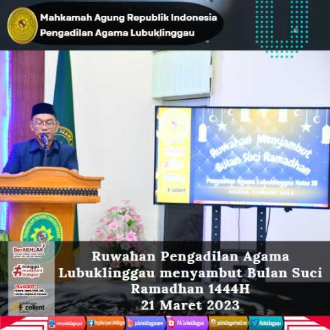 Ruwahan Pengadilan Agama Lubuklinggau menyambut Bulan Suci Ramadhan 1444H 1
