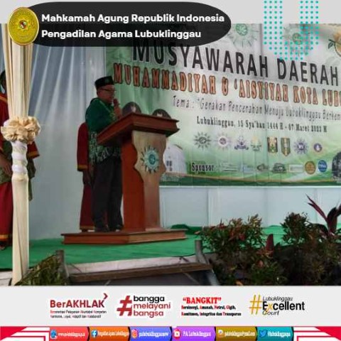 Sekretaris Pengadilan Agama Lubuklinggau Menghadiri Musda IV Muhammadiyah dan Aisyiyah 2