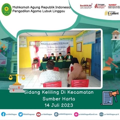 Sidang Keliling Di Kecamatan Sumber Harta 1407