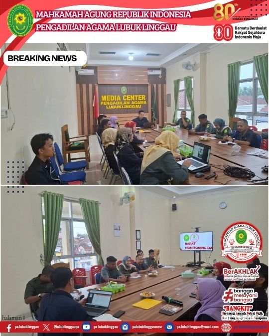 Tingkatkan Kinerja Kepaniteraan, Pengadilan Agama Lubuk Linggau Gelar Rapat Monitoring dan Evaluasi (3).jpg