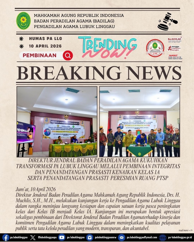 Peresmian Kenaikan Kelas oleh Dirjen Badilag.jpg