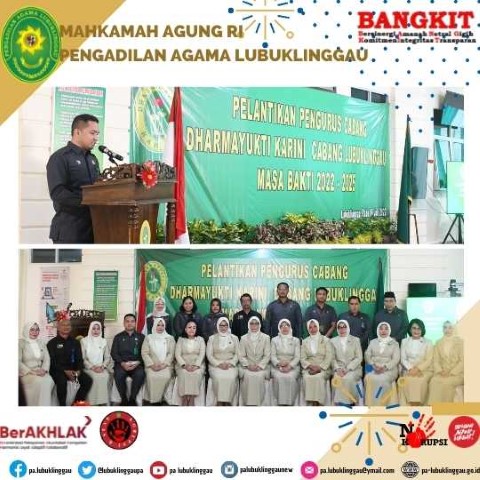 KETUA DAN WAKIL KETUA PA LUBUKLINGGGAU HADIRI PELANTIKAN PENGURUS DYK CABANG LUBUKLINGGAU 3