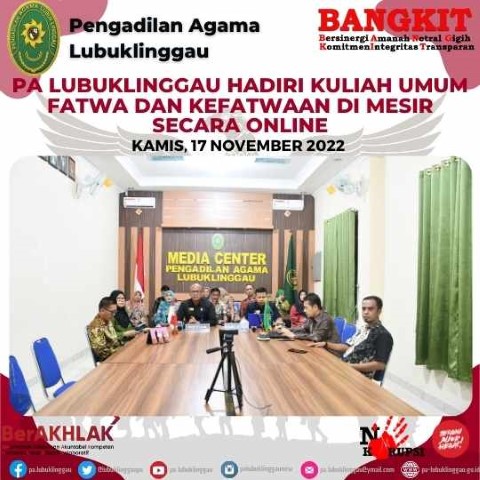 KULIAH UMUM FATWA DAN KEFATWAAN DI MESIR SECARA ONLINE 1