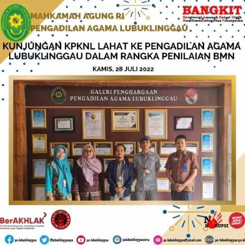 KUNJUNGAN KPKNL LAHAT KE PENGADILAN AGAMA LUBUKLINGGAU DALAM RANGKA PENILAIAN BMN WEB