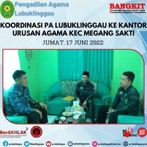 Koordinasi PA Lubuklinggau ke Kantor Urusan Agama Kec Megang Sakti web
