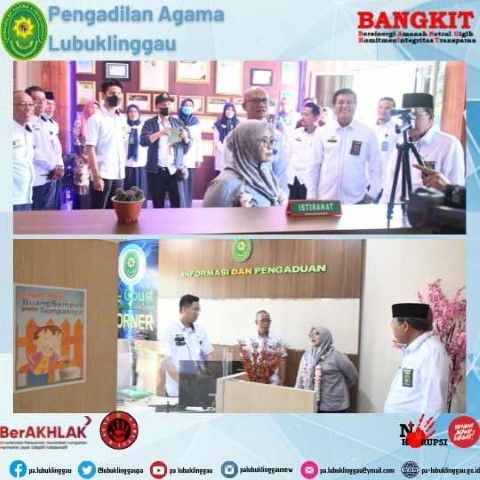 Kunjungan sekaligus Monitoring Direktur Pembinaan Administrasi Badan Peradilan Agama Badilag ke Pengadilan A 4