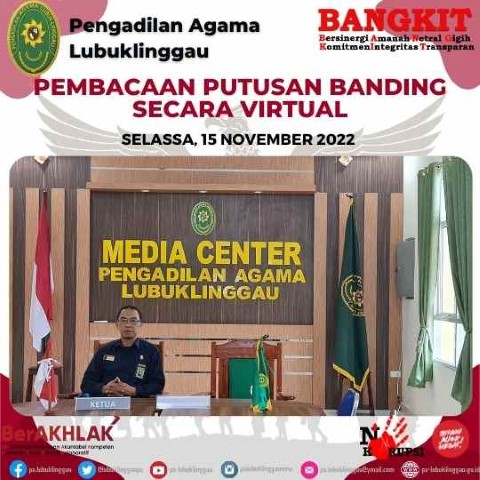 PEMBACAAN PUTUSAN BANDING SECARA VIRTUAL 1