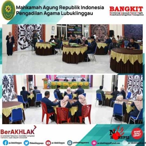 PEMBUKAAN PEMBINAAN DAN PEMERIKSAAN YUSTISIAL OLEH TIM HATIWASDA PTA PALEMBANG 2