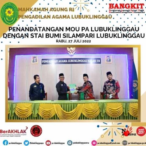 PENANDATANGAN MOU PA LUBUKLINGGAU DENGAN STAI BUMI SILAMPARI LUBUKLINGGAU 1