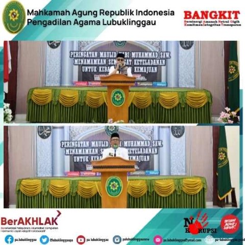 PERINGATAN MAULID NABI MUHAMMAD SAW DI PENGADILAN AGAMA LUBUKLINGGAU 2