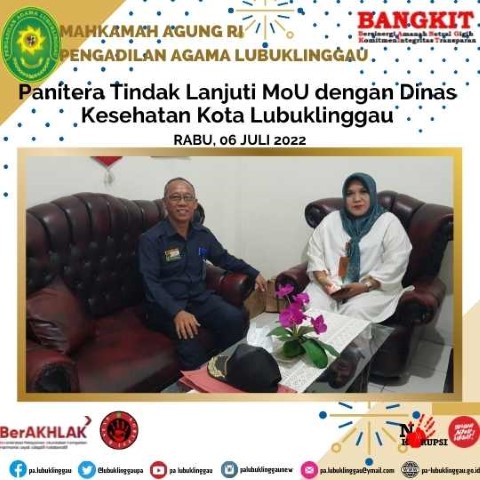 Panitera Tindak Lanjuti MOU Dengan Dinas Kesehatan web