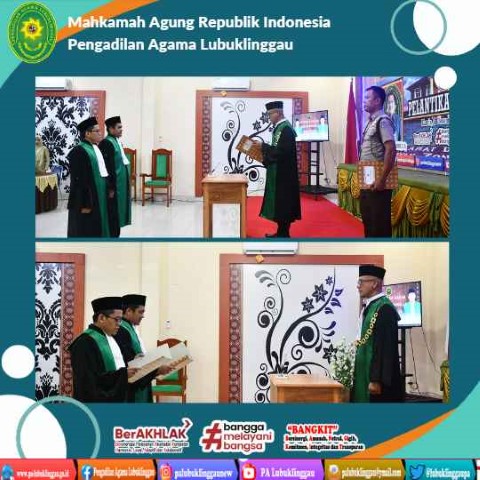 Pelantikan Hakim Pengadilan Agama Lubuk Linggau Kelas 1B 2