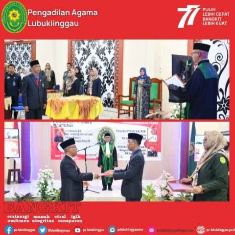 Pelantikan Panitera dan Pengantar Alih Tugas Panitera dan Panitera Pengganti 2