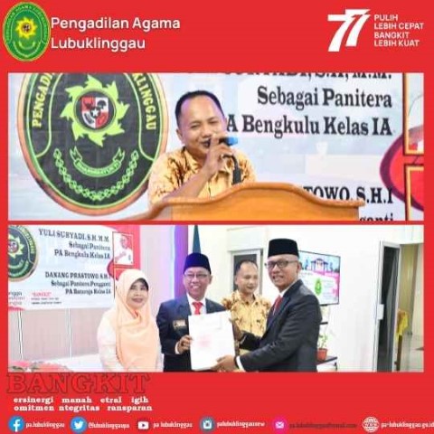 Pelantikan Panitera dan Pengantar Alih Tugas Panitera dan Panitera Pengganti 5