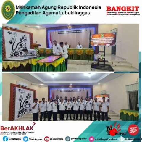 Penandatanganan Pakta Integritas dan Deklarasi Maklumat Pelayanan Pengadilan Agama LUBUKLINGGGAU Tahun 2022 3