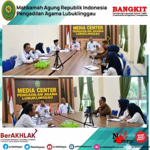 RAPAT EVALUASI POS BANTUAN HUKUM SILAMPARI PADA PENGADILAN AGAMA LUBUKLINGGAU 2