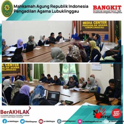RAPAT MONITORING DAN EVALUASI APM PADA PENGADILAN AGAMA LUBUKLINGGAU 2