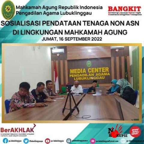 SOSIALISASI PENDATAAN TENAGA NON ASN DI LINGKUNGAN MAHKAMAH AGUNG 1
