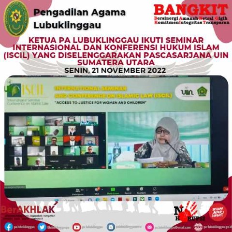 Seminar Internasional dan Konferensi Hukum Islam ISCIL yang diselenggarakan Pascasarja