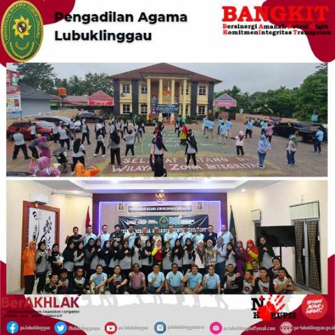 Senam Sehat Bersama antara Pengadilan Lubuklinggau dan Bank BSI Cabang Lubuklinggau 3