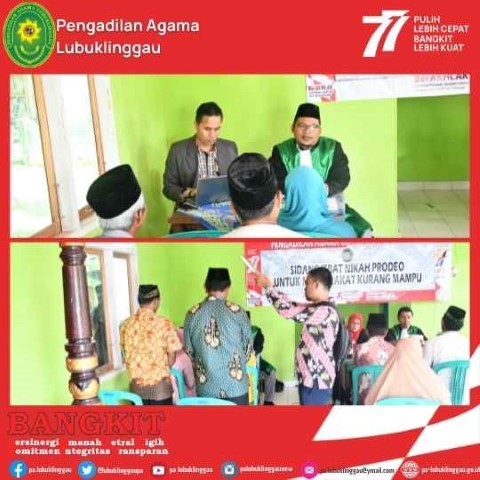 Sidang di Luar Gedung ITsbat Nikah Prodeo Pengadilan Agama Lubuklinggau 1