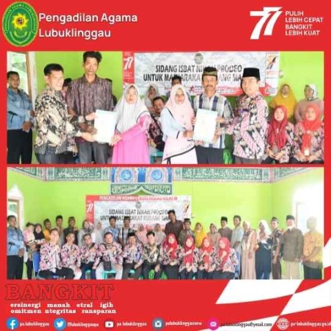 Sidang di Luar Gedung ITsbat Nikah Prodeo Pengadilan Agama Lubuklinggau 2