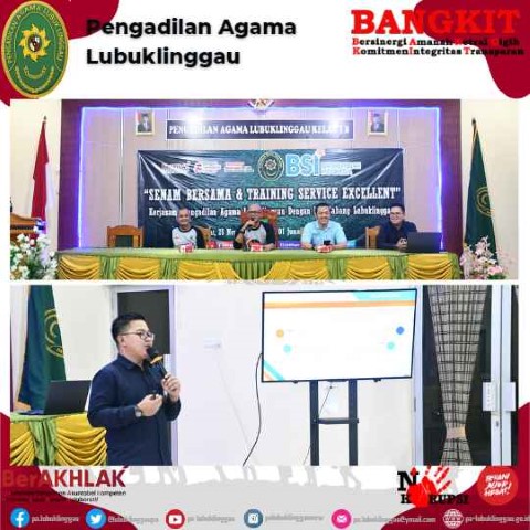 Training Service Excellence Bagi Petugas Layanan Di Pengadilan Agama Lubuklinggau 2