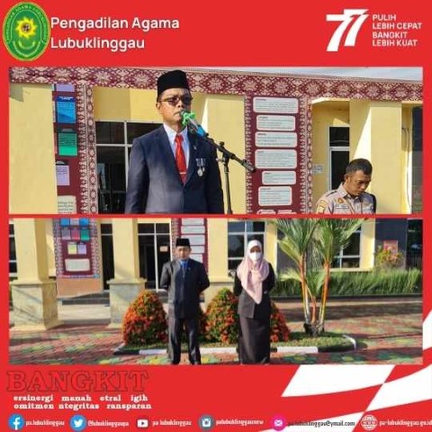 UPACARA HUT MAHKAMAH AGUNG KE 77 DI PENGADILAN AGAMA LUBUKLINGGAU 3