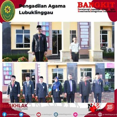 UPACARA PERINGATAN HARI PAHLAWAN KE 77 PADA PENGADILAN AGAMA LUBUKLINGGAU 2