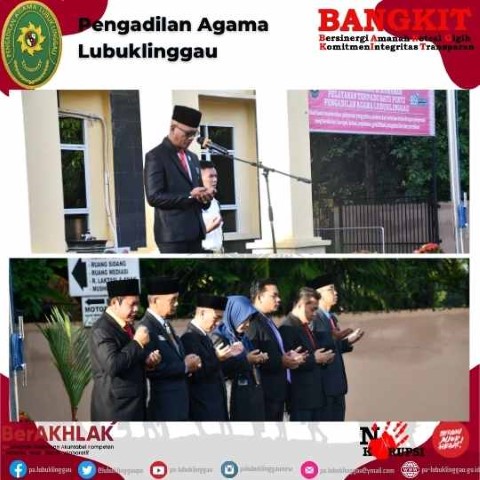 UPACARA PERINGATAN HARI PAHLAWAN KE 77 PADA PENGADILAN AGAMA LUBUKLINGGAU 3