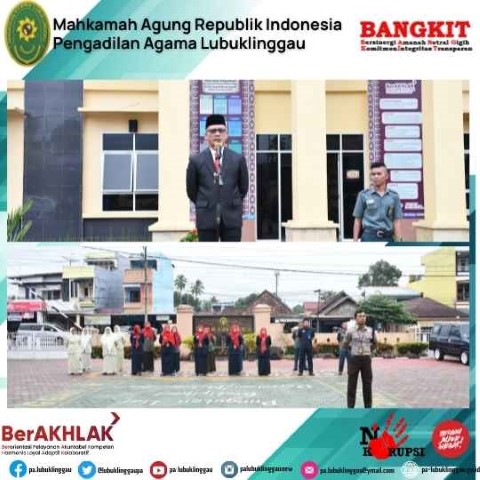 UPACARA PERINGATAN HARI SUMPAH PEMUDA KE 94 PADA PENGADILAN AGAMA LUBUKLINGGAU 2
