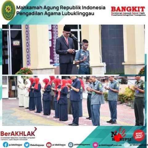 UPACARA PERINGATAN HARI SUMPAH PEMUDA KE 94 PADA PENGADILAN AGAMA LUBUKLINGGAU 4