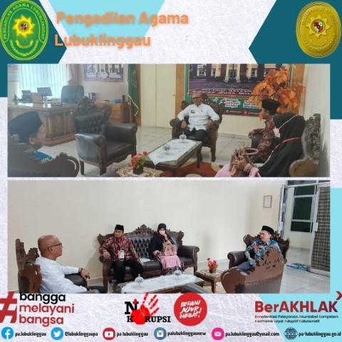 KETUA PENGADILAN AGAMA lubuklinggau MENYERAHKAN KEMBALI MAHASISWA PKL iain curup 2