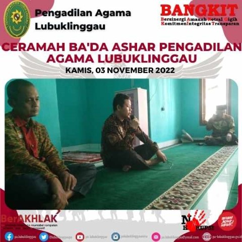 ceramah bada ashar pengadilan agama lubuklinggau 1