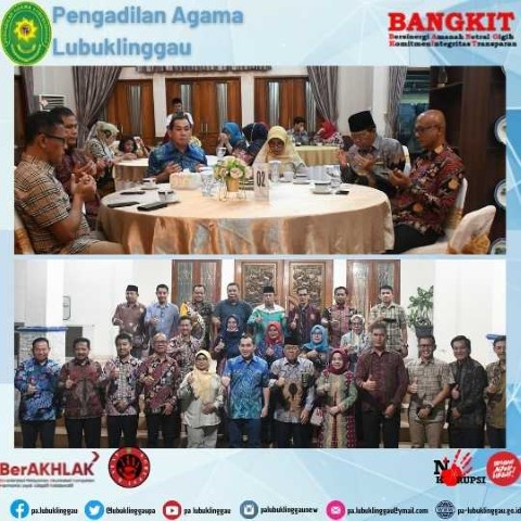 ramah tamah di rumah dinas walikota Lubuklinggau dengan Direktur pembinaan admin